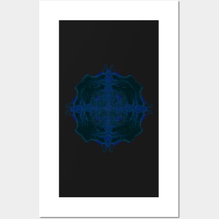 Blues gothic pattern Posters and Art